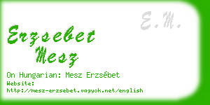 erzsebet mesz business card